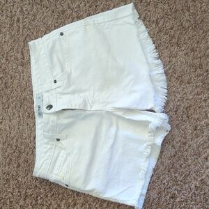 Just Black Women's White Jean Shorts